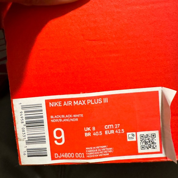 NIKE AIR MAX PLUS III size 9 - Picture 2 of 5